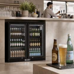 Arrière-Bar Refrigerado 209 L 2 Puertas de Vidrio — Ventilado