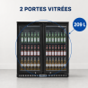 Arrière-Bar Refrigerado 209 L 2 Puertas de Vidrio — Ventilado