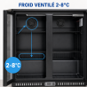 Arrière-Bar Refrigerado 209 L 2 Puertas de Vidrio — Ventilado