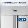 Armoire Negativa 1400 L Inox 2 Puertas GN 2/1 Ventilada