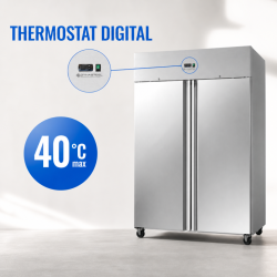 Armario Refrigerado Positivo 1400 L Inox GN 2/1 – 2 Puertas