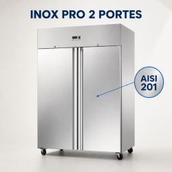Armario Refrigerado Positivo 1400 L Inox GN 2/1 – 2 Puertas