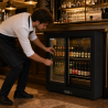 Bar Trasero Refrigerado 212 L 2 Puertas Correderas Negro