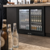 Bar Trasero Refrigerado 212 L 2 Puertas Correderas Negro