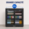 Bar Trasero Refrigerado 212 L 2 Puertas Correderas Negro
