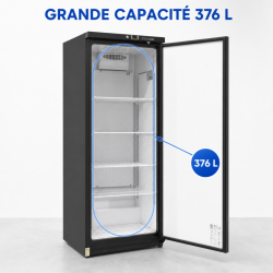 Armoire Refrigerada Positiva 376 L Negra 0/+8 °C