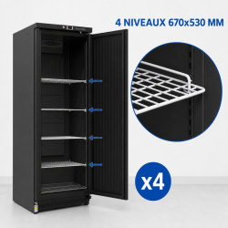 Armoire Refrigerada Positiva 376 L Negra 0/+8 °C