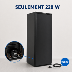 Armoire Refrigerada Positiva 376 L Negra 0/+8 °C