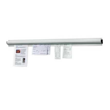 Pinza Porta-Fichas de Pared de Aluminio - 910 mm