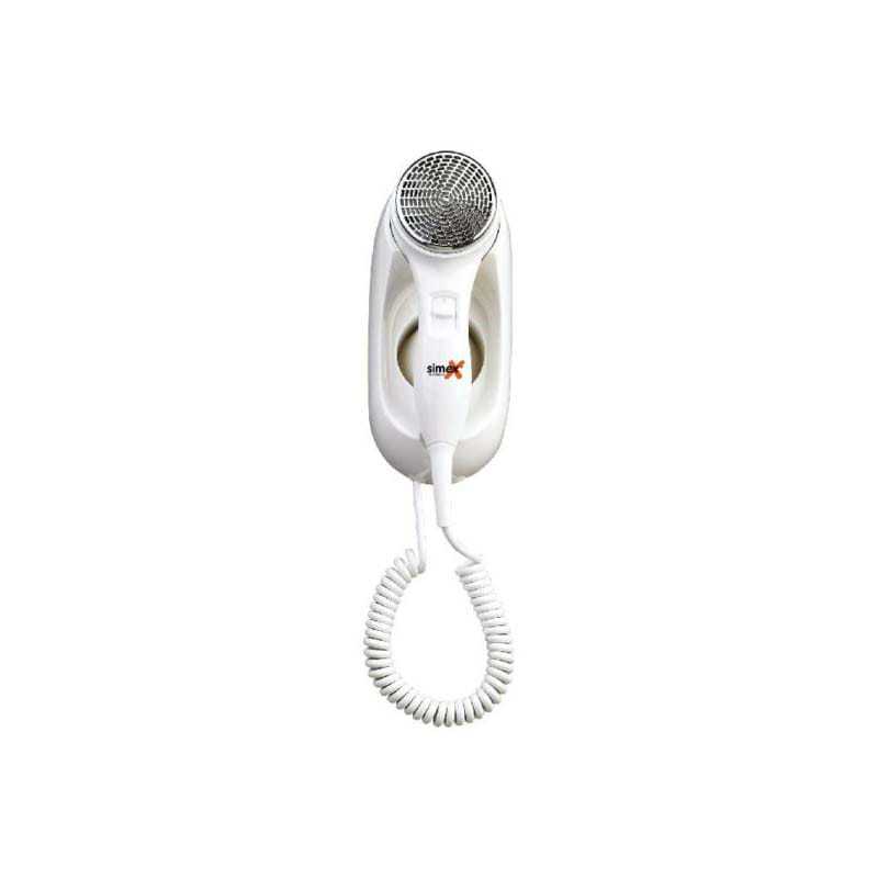 Secador de Pelo de Pared Blanco 1400 W