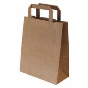 Bolsa de asas de papel Kraft - 12 L - Lote de 250