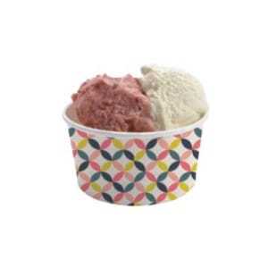 Tarro de helado y postre de 180 ml - Formato grande - Ecológico - Lote de 50