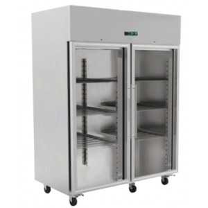 Armario Refrigerado Positivo 1400 L 2 Puertas de Vidrio GN 2/1