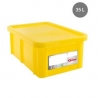 Rectangular Bin 35 L + Yellow Lid HACCP