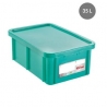 Cubo HACCP Rectangular con Tapa - 35 L - Verde