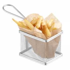 Cesta de patatas fritas en miniatura 100 x 80 mm