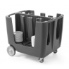 Carro de platos con columnas simétricas Cambro