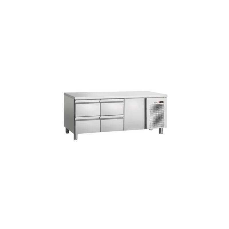 Mesa Refrigerada 1/1GN - 4 Cajones - 1 Puerta - 1 Estante - Bartscher