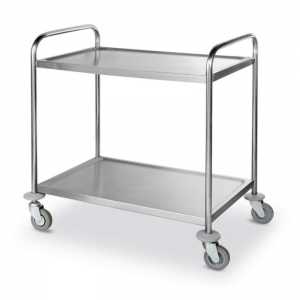Carro Inox 2 Estantes - 2 x 50 Kg