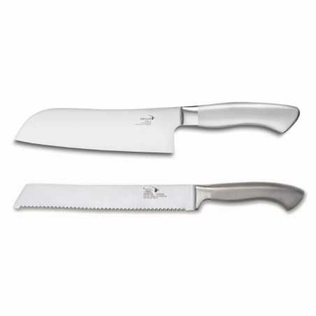 Estuche de cuchillos Santoku + Pan Deglon.