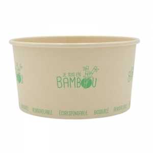 Ensaladera de bambú - 1000 ml - Lote de 50