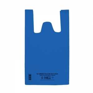 Bolsa de tirantes reutilizable azul - 12 L - Lote de 100