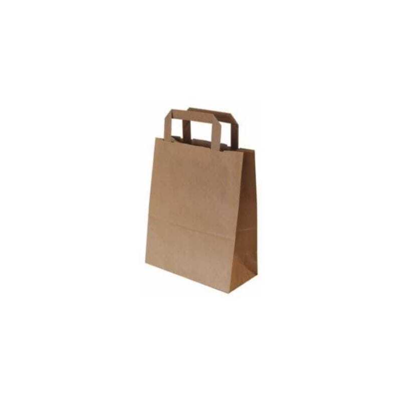 Bolsa de compras de papel Kraft especial para llevar - 32 x 14 x 44 - Lote de 250