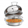 Chafing Dish Flexible Redondo con Tapa Desmontable - 6,2 L - Bartscher