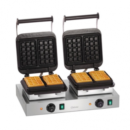 Professional Double Waffle Maker - Brussels Waffles - Bartscher