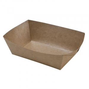 Barquette à Frites en Kraft - L 120 x P 70 mm - Ecoresponsable - Lot de 250