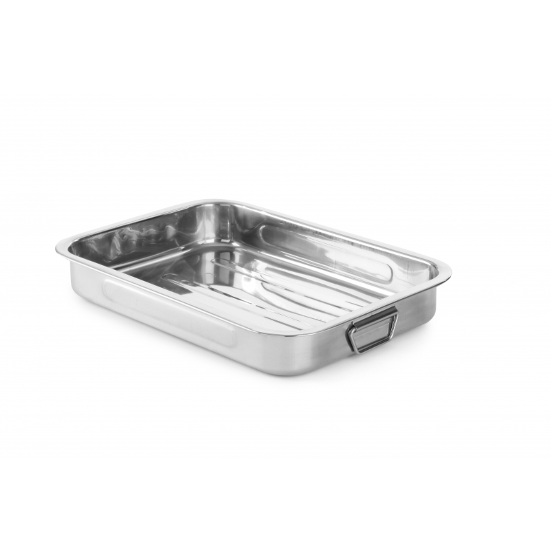 Fuente de horno de acero inoxidable - 38,5 x 27,5 x 6 cm - Marca HENDI - Fourniresto