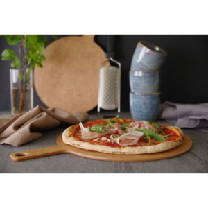 Tabla de pizza con mango - 254 mm de diámetro