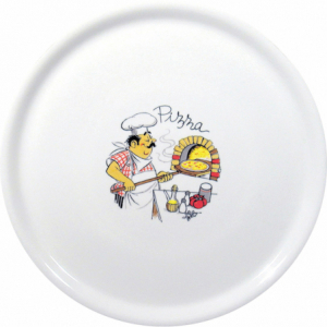 Plato para Pizza Motivo Granito - 330 mm de Diámetro