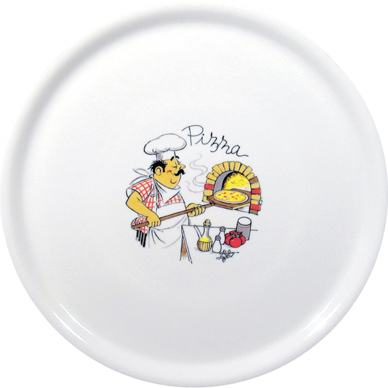 Pizza Plate Pizzaiolo Pattern - 330 mm Diameter - HENDI