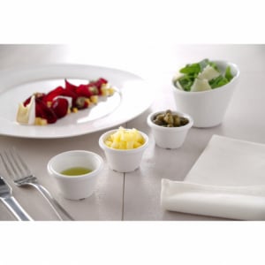 Inclined Bowl in Melamine - 110 x 110 mm