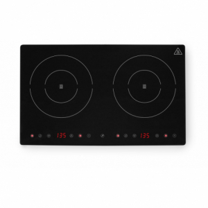 Placa de cocción de inducción doble Black Line - Marca HENDI - Fourniresto