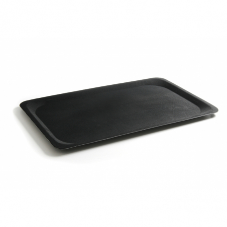 Bandeja rectangular de fibra de vidrio - Negro - 280 x 200 mm - HENDI