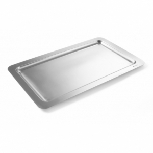 Bandeja rectangular de acero inoxidable GN 1/1 - Marca HENDI - Fourniresto