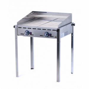 Barbacoa de gas profesional Green Fire con 2 quemadores - Marca HENDI