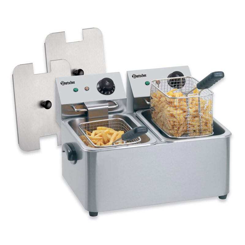 Freidora eléctrica profesional SNACK II 2x4 L