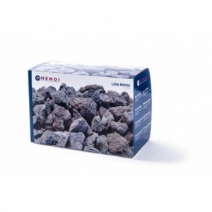 Piedras de lava para barbacoa de gas profesional - Finas - Marca HENDI