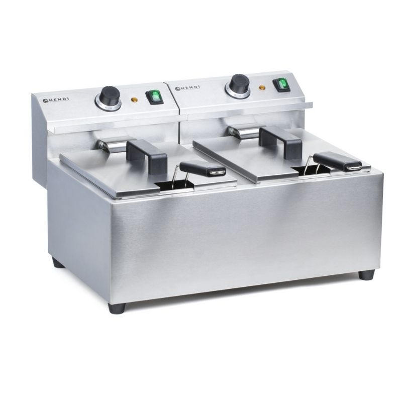 Friteuse Mastercook - 2 x 8 L - Marque HENDI - Fourniresto Friteuse Mastercook - 2 x 8 L - Marque HENDI - Fourniresto