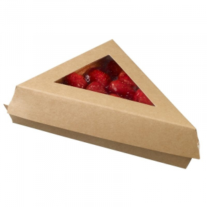 Triángulo para aperitivos de cartón - 155 x 110 x 45 mm - Lote de 25