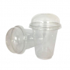 Vaso mezclador de cristal PET - 300 ml - Lote de 50 - FourniResto