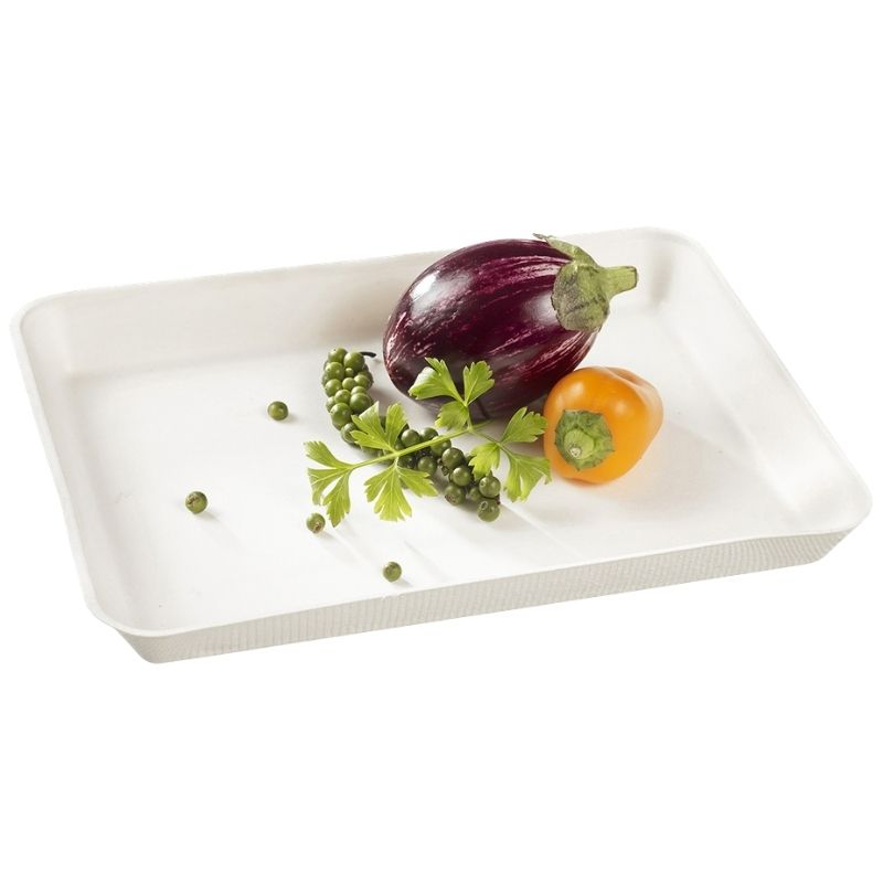 Assiette Kanopée Blanche - 200 x 150 mm - Lot de 50