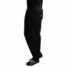 Pantalón de cocina unisex Easyfit negro tratado con teflón - Talla S - Whites Chefs Clothing - Fourniresto