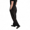 Pantalón de cocina unisex Easyfit negro tratado con teflón - Talla S - Whites Chefs Clothing - Fourniresto