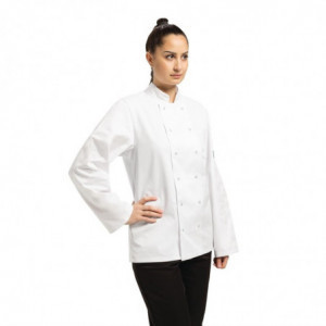 Chaqueta de cocina unisex blanca de manga larga Vegas - Talla L - Whites Chefs Clothing - Fourniresto