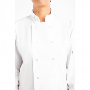 Chaqueta de cocina unisex blanca de manga larga Vegas - Talla L - Whites Chefs Clothing - Fourniresto