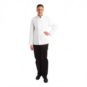 Chaqueta de cocina unisex blanca de manga larga Vegas - Talla L - Whites Chefs Clothing - Fourniresto